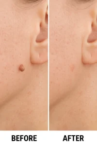 Skin tags removal Chorleywood before and after