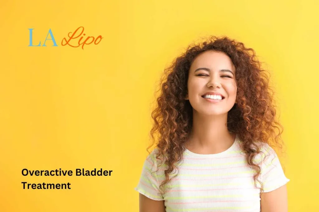 woman smiling about overactive bladder treatment Chorleywood solutions