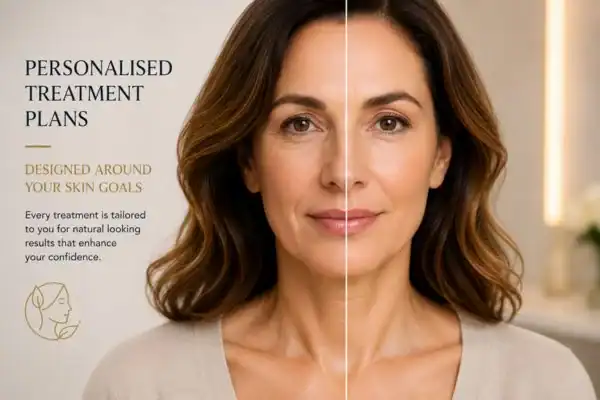 Before and after results of Collagen Lift Therapy Chorleywood